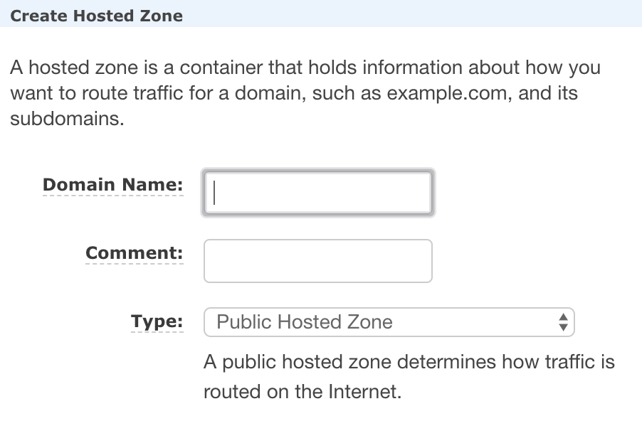 Step 1 — Create a hosted zone